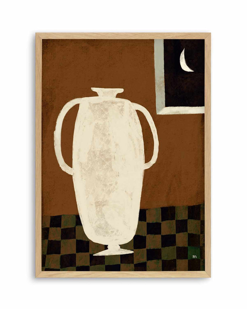 Vase and Moon Still Life by Marco Marella | Art Print