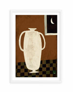 Vase and Moon Still Life by Marco Marella | Art Print