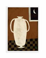 Vase and Moon Still Life by Marco Marella | Art Print