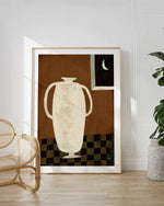 Vase and Moon Still Life by Marco Marella | Art Print