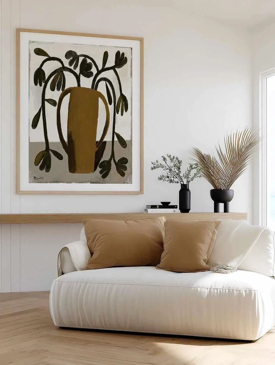 Vaso Ocra by Marco Marella | Art Print from Olive et Oriel where you can shop wallpaper and artworks online