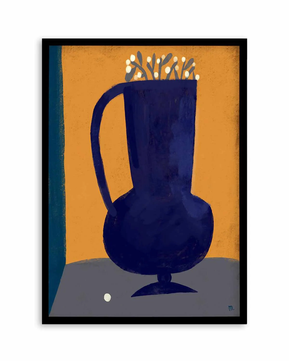 Vaso Blu Still Life by Marco Marella | Art Print from Olive et Oriel where you can shop wallpaper and artworks online