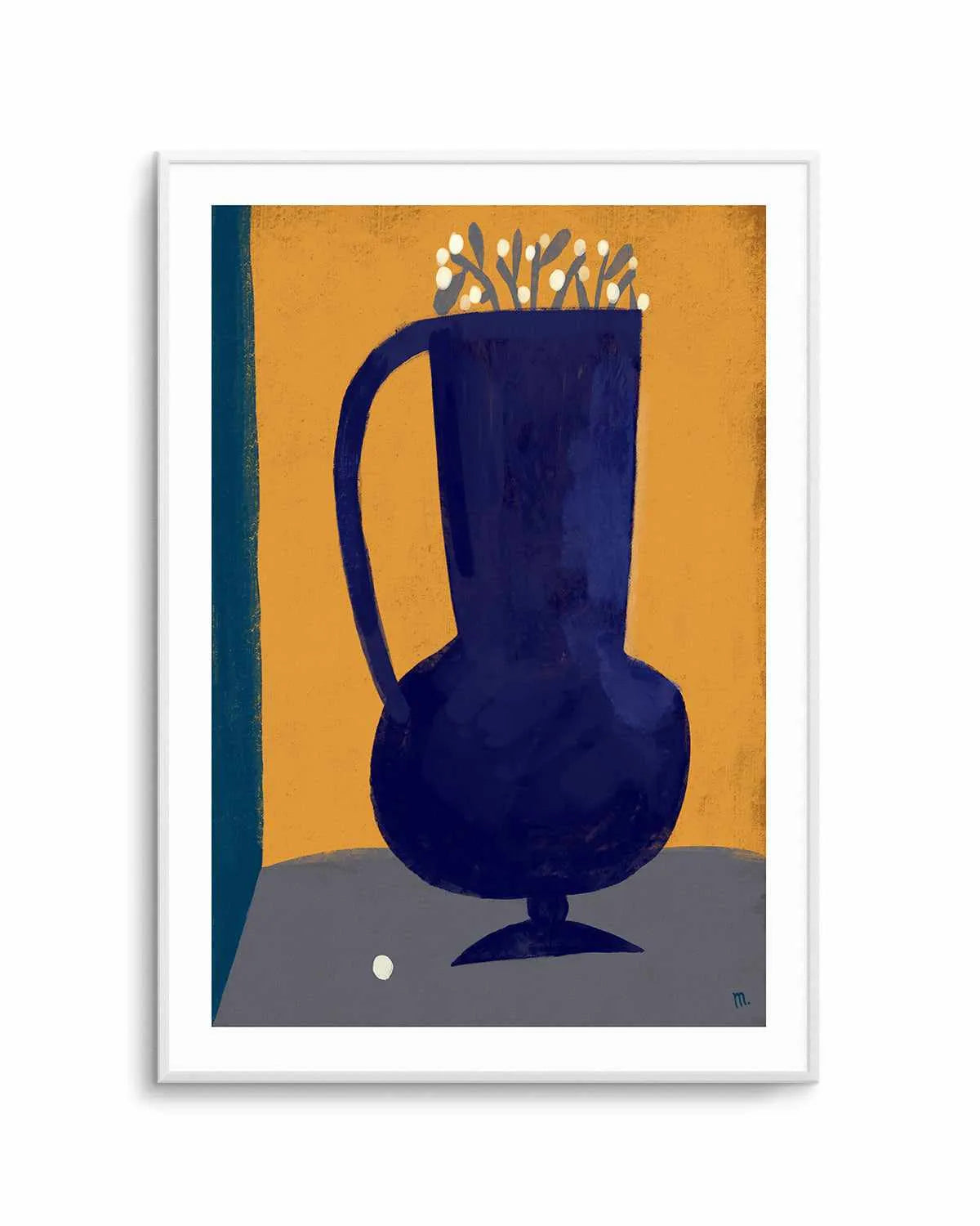 Vaso Blu Still Life by Marco Marella | Art Print from Olive et Oriel where you can shop wallpaper and artworks online