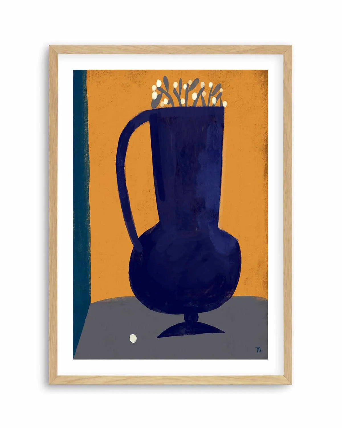 Vaso Blu Still Life by Marco Marella | Art Print from Olive et Oriel where you can shop wallpaper and artworks online