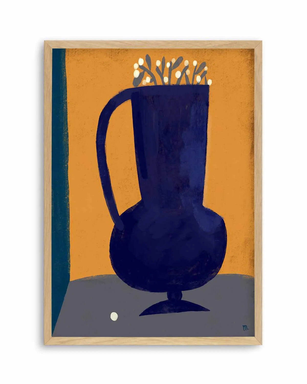 Vaso Blu Still Life by Marco Marella | Art Print from Olive et Oriel where you can shop wallpaper and artworks online