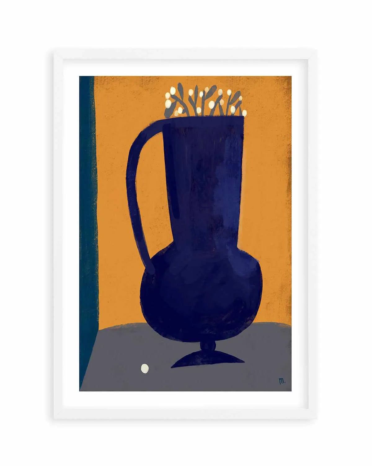 Vaso Blu Still Life by Marco Marella | Art Print from Olive et Oriel where you can shop wallpaper and artworks online