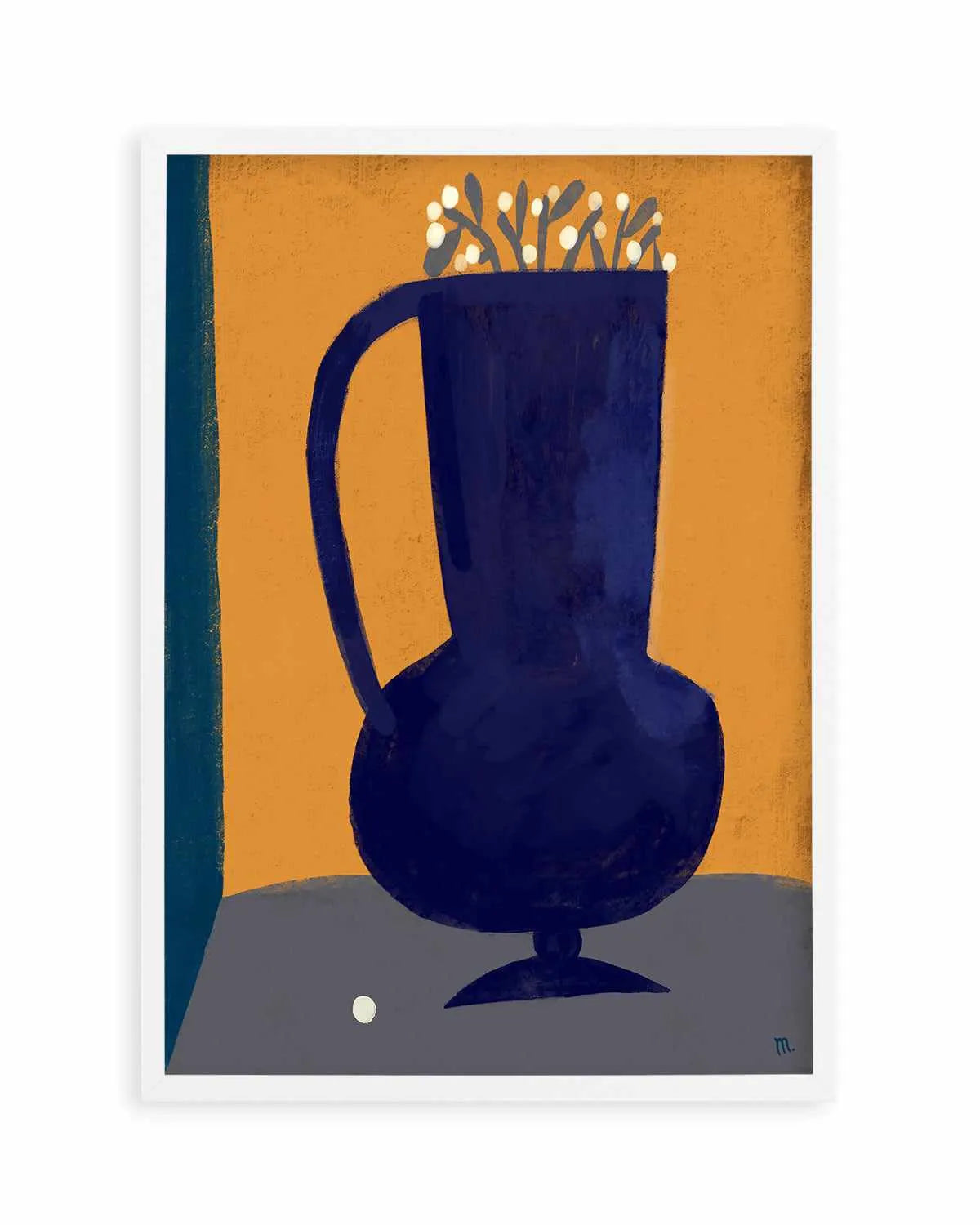 Vaso Blu Still Life by Marco Marella | Art Print from Olive et Oriel where you can shop wallpaper and artworks online