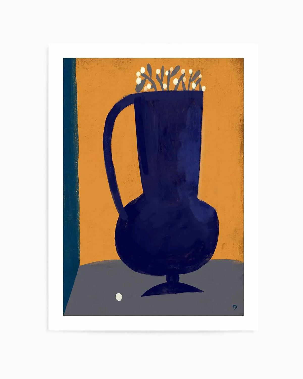 Vaso Blu Still Life by Marco Marella | Art Print from Olive et Oriel where you can shop wallpaper and artworks online