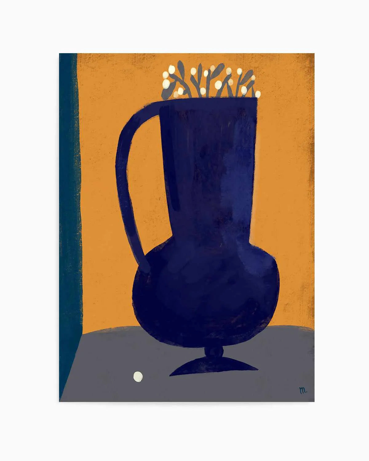 Vaso Blu Still Life by Marco Marella | Art Print from Olive et Oriel where you can shop wallpaper and artworks online