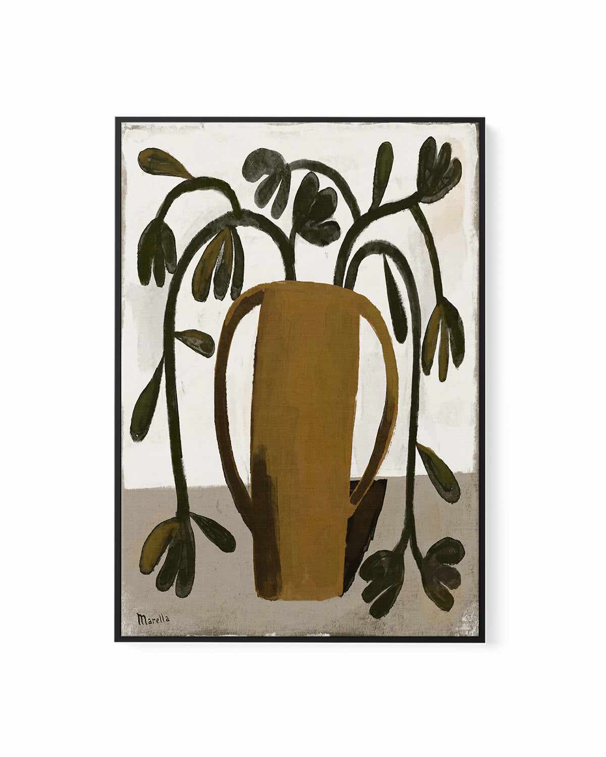 Vaso Ocra by Marco Marella | Framed Canvas Art Print