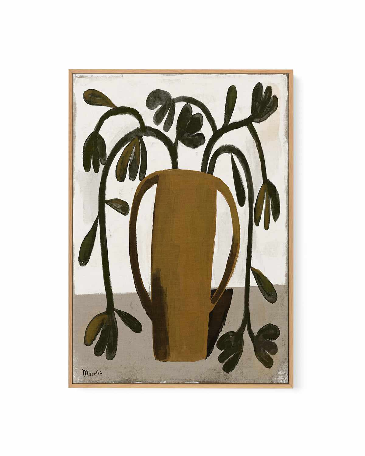 Vaso Ocra by Marco Marella | Framed Canvas Art Print