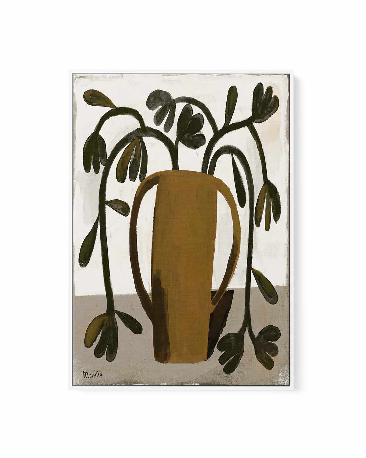 Vaso Ocra by Marco Marella | Framed Canvas Art Print