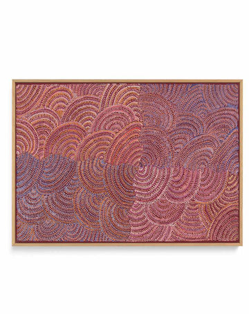 Vaughan Springs Dreaming II by Grace Napangardi Butcher | Framed Canvas Art Print from Olive et Oriel where you can shop wallpaper and artworks online