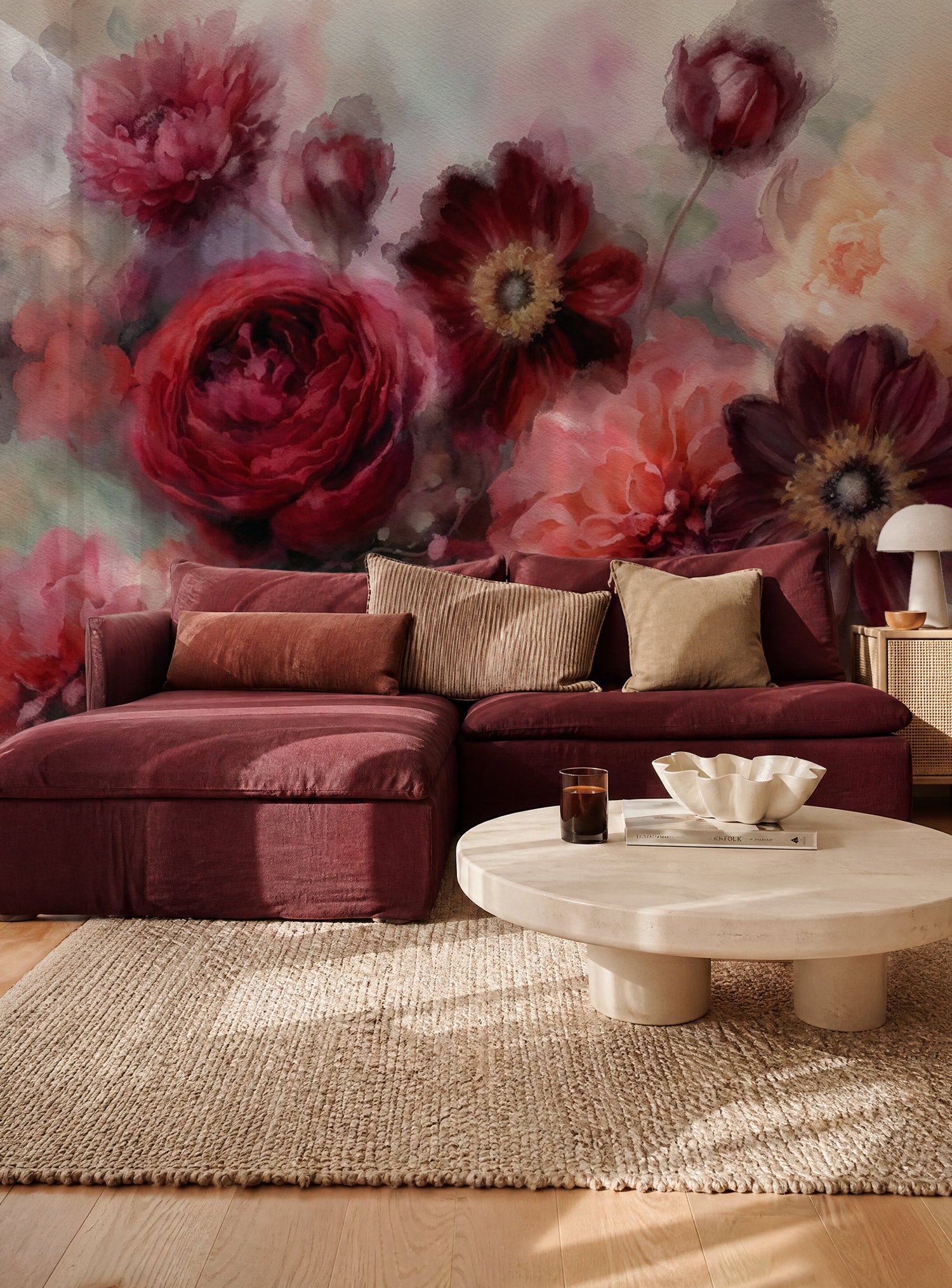 Velvet Petals Mural Wallpaper