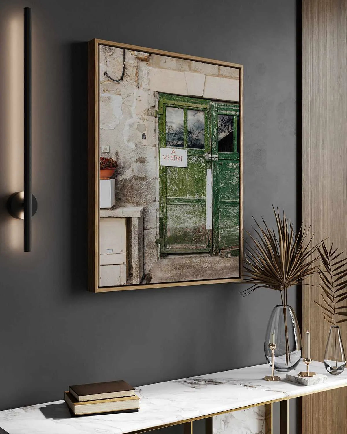 Vendre by Jovani Demetrie | Framed Canvas Art Print from Olive et Oriel where you can shop wallpaper and artworks online