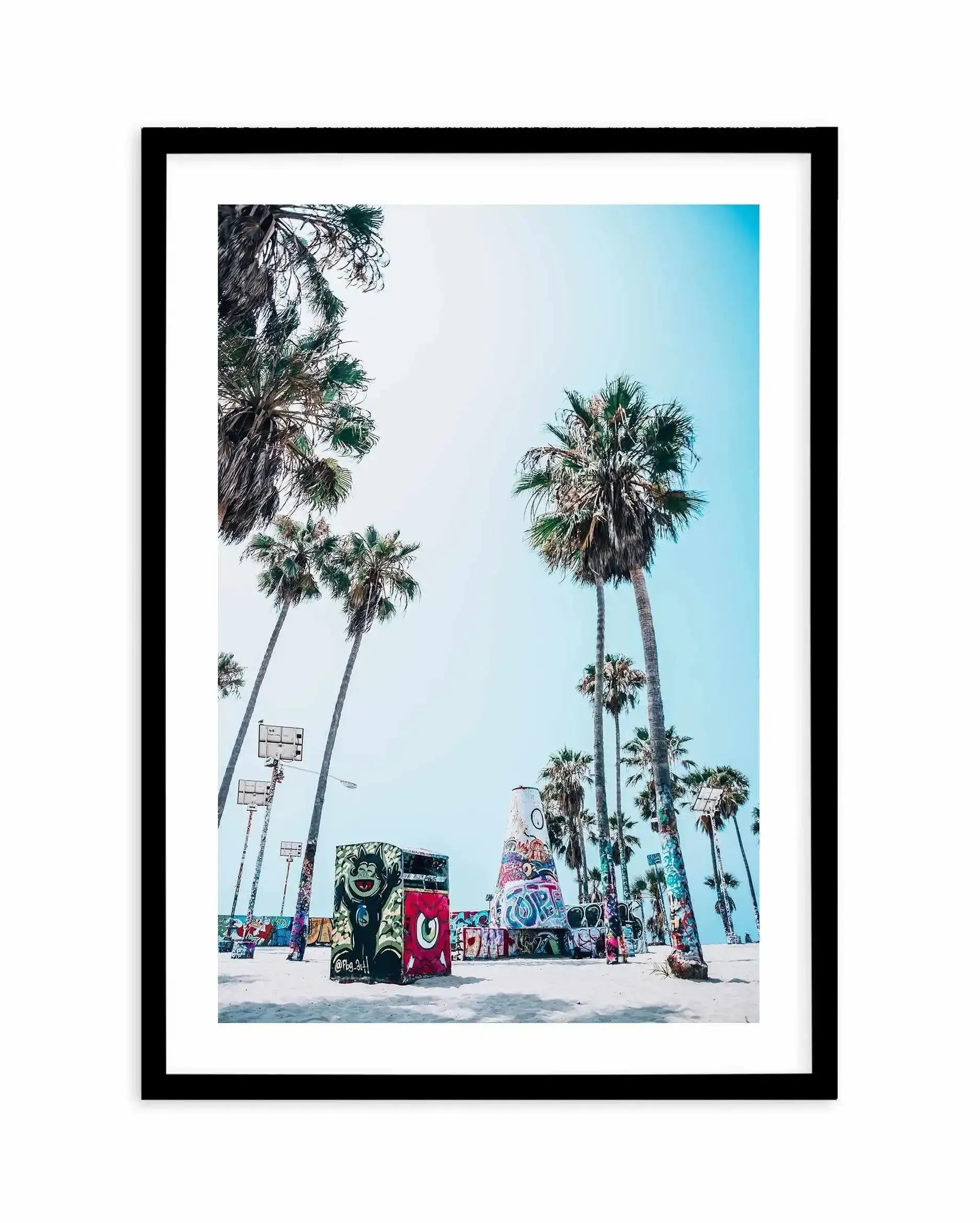 Venice Skate Park IV Art Print-PRINT-Olive et Oriel-Olive et Oriel-A4 | 8.3" x 11.7" | 21 x 29.7cm-Black-With White Border-Buy-Australian-Art-Prints-Online-with-Olive-et-Oriel-Your-Artwork-Specialists-Austrailia-Decorate-With-Coastal-Photo-Wall-Art-Prints-From-Our-Beach-House-Artwork-Collection-Fine-Poster-and-Framed-Artwork