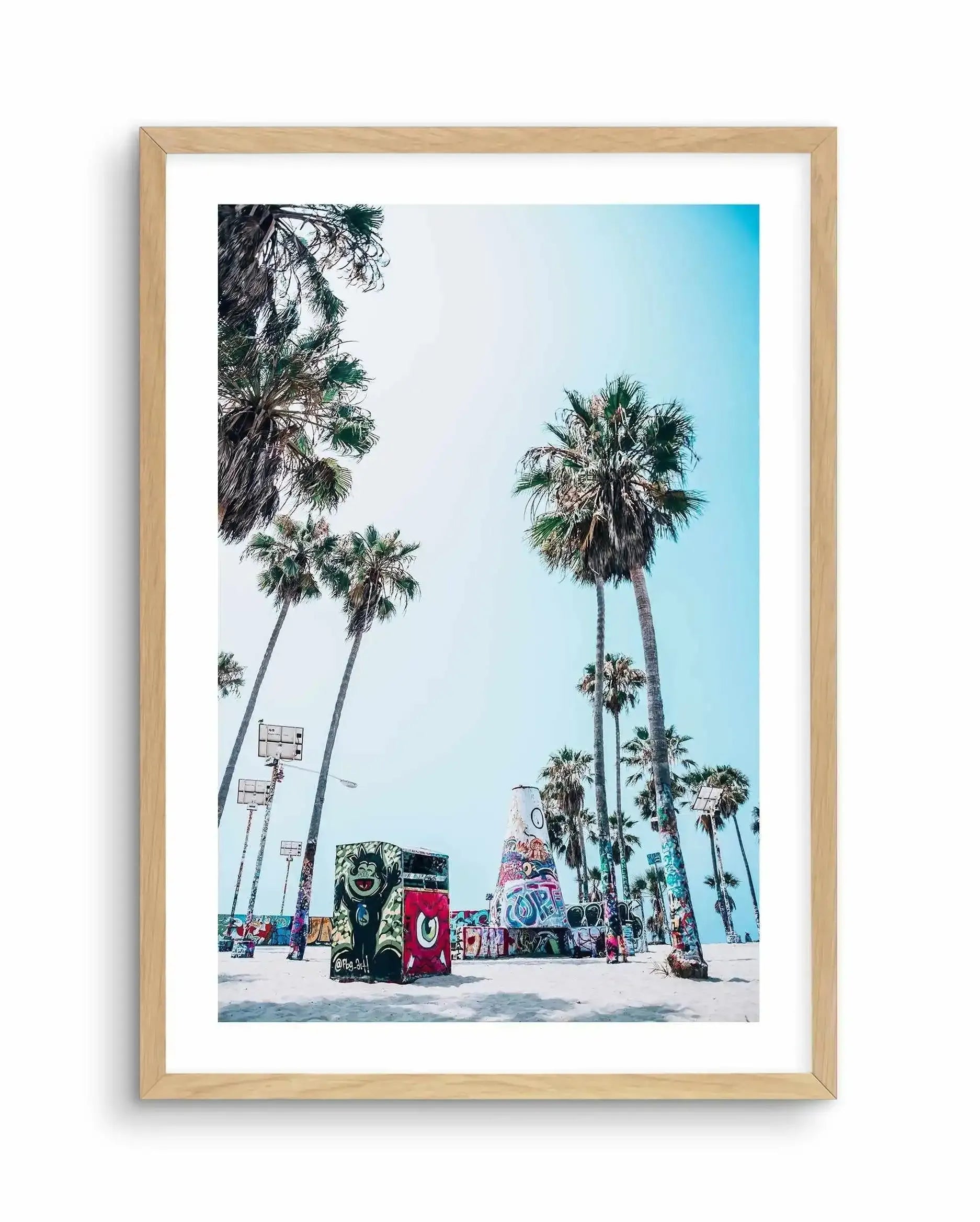 Venice Skate Park IV Art Print-PRINT-Olive et Oriel-Olive et Oriel-A4 | 8.3" x 11.7" | 21 x 29.7cm-Oak-With White Border-Buy-Australian-Art-Prints-Online-with-Olive-et-Oriel-Your-Artwork-Specialists-Austrailia-Decorate-With-Coastal-Photo-Wall-Art-Prints-From-Our-Beach-House-Artwork-Collection-Fine-Poster-and-Framed-Artwork
