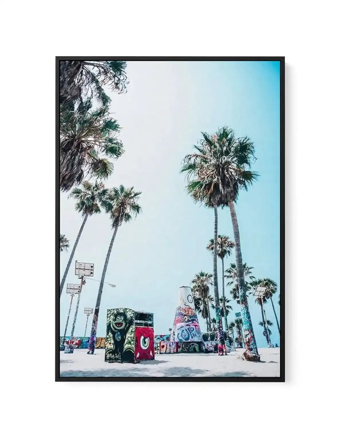 Venice Skate Park IV | Framed Canvas-CANVAS-You can shop wall art online with Olive et Oriel for everything from abstract art to fun kids wall art. Our beautiful modern art prints and canvas art are available from large canvas prints to wall art paintings and our proudly Australian artwork collection offers only the highest quality framed large wall art and canvas art Australia - You can buy fashion photography prints or Hampton print posters and paintings on canvas from Olive et Oriel and have 