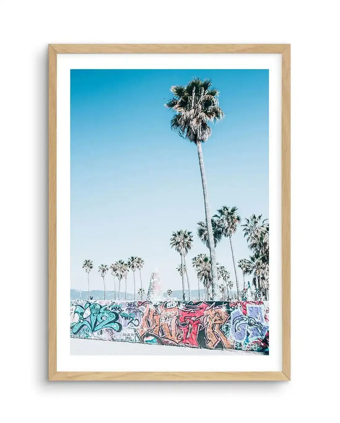 Venice Skate Park V Art Print-PRINT-Olive et Oriel-Olive et Oriel-A4 | 8.3" x 11.7" | 21 x 29.7cm-Oak-With White Border-Buy-Australian-Art-Prints-Online-with-Olive-et-Oriel-Your-Artwork-Specialists-Austrailia-Decorate-With-Coastal-Photo-Wall-Art-Prints-From-Our-Beach-House-Artwork-Collection-Fine-Poster-and-Framed-Artwork