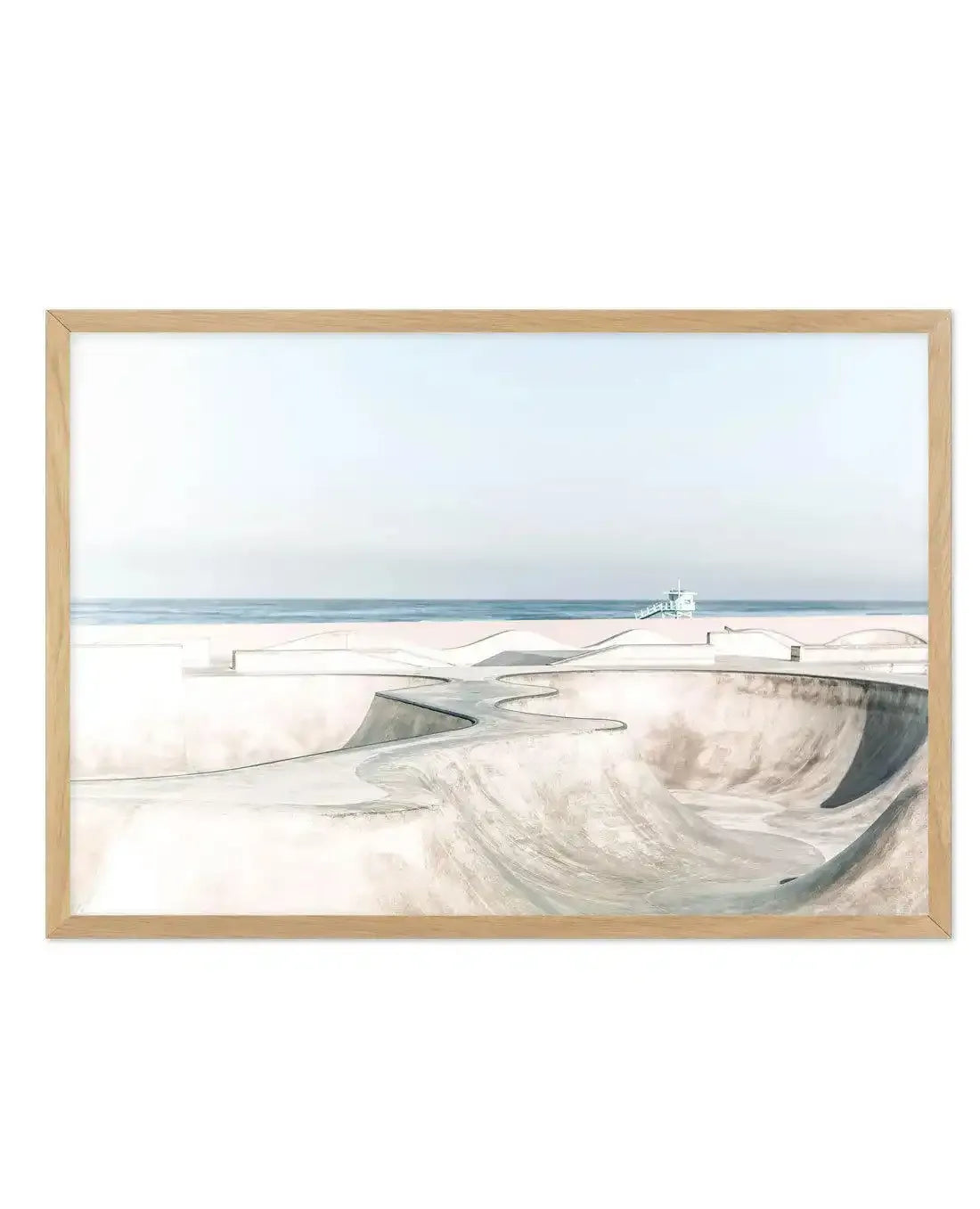 Venice Skate Park VI Art Print-PRINT-Olive et Oriel-Olive et Oriel-A4 | 8.3" x 11.7" | 21 x 29.7cm-Oak-With White Border-Buy-Australian-Art-Prints-Online-with-Olive-et-Oriel-Your-Artwork-Specialists-Austrailia-Decorate-With-Coastal-Photo-Wall-Art-Prints-From-Our-Beach-House-Artwork-Collection-Fine-Poster-and-Framed-Artwork