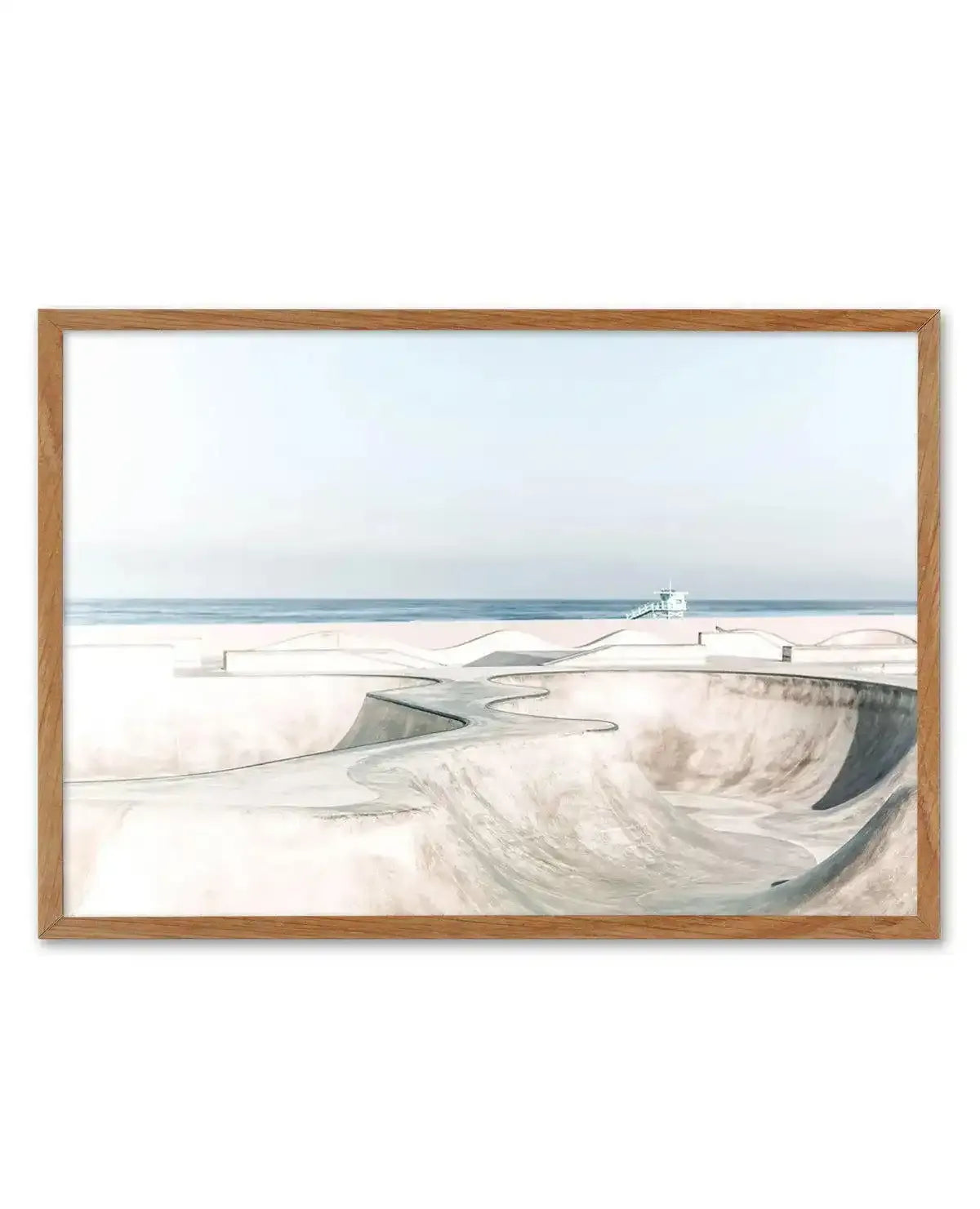 Venice Skate Park VI Art Print-PRINT-Olive et Oriel-Olive et Oriel-50x70 cm | 19.6" x 27.5"-Walnut-With White Border-Buy-Australian-Art-Prints-Online-with-Olive-et-Oriel-Your-Artwork-Specialists-Austrailia-Decorate-With-Coastal-Photo-Wall-Art-Prints-From-Our-Beach-House-Artwork-Collection-Fine-Poster-and-Framed-Artwork