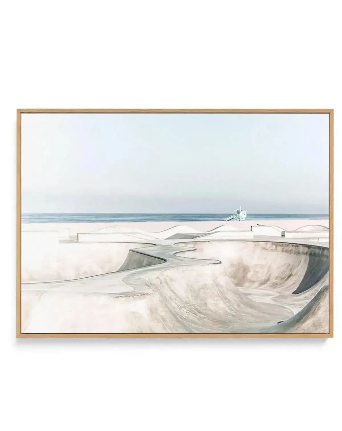 Venice Skate Park VI | Framed Canvas-CANVAS-You can shop wall art online with Olive et Oriel for everything from abstract art to fun kids wall art. Our beautiful modern art prints and canvas art are available from large canvas prints to wall art paintings and our proudly Australian artwork collection offers only the highest quality framed large wall art and canvas art Australia - You can buy fashion photography prints or Hampton print posters and paintings on canvas from Olive et Oriel and have 