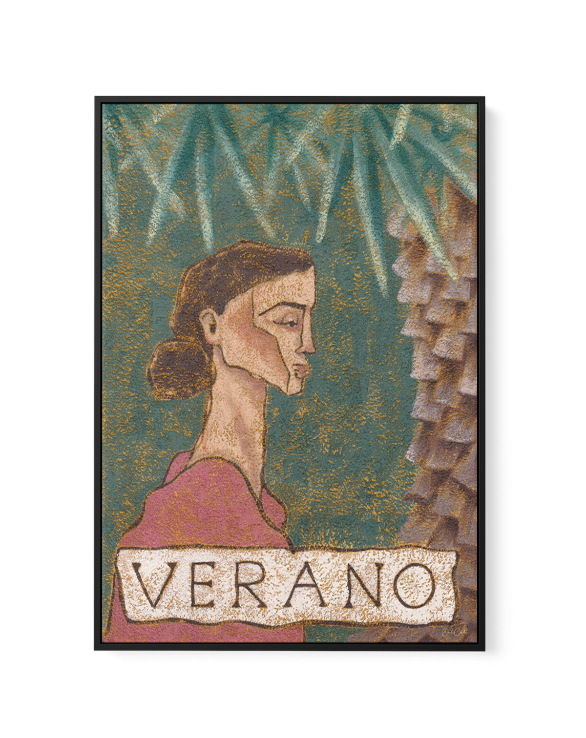 Verano by Julie Celina | Framed Canvas Art Print from Olive et Oriel where you can shop wallpaper and artworks online