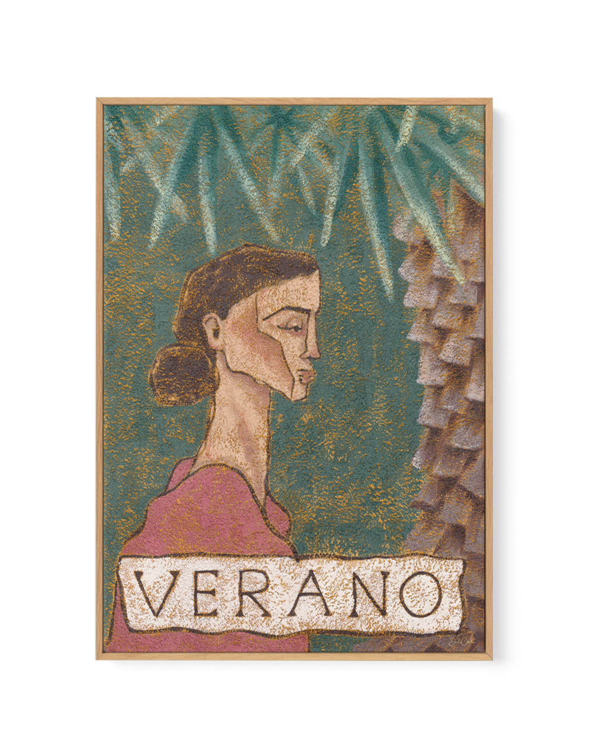 Verano by Julie Celina | Framed Canvas Art Print from Olive et Oriel where you can shop wallpaper and artworks online