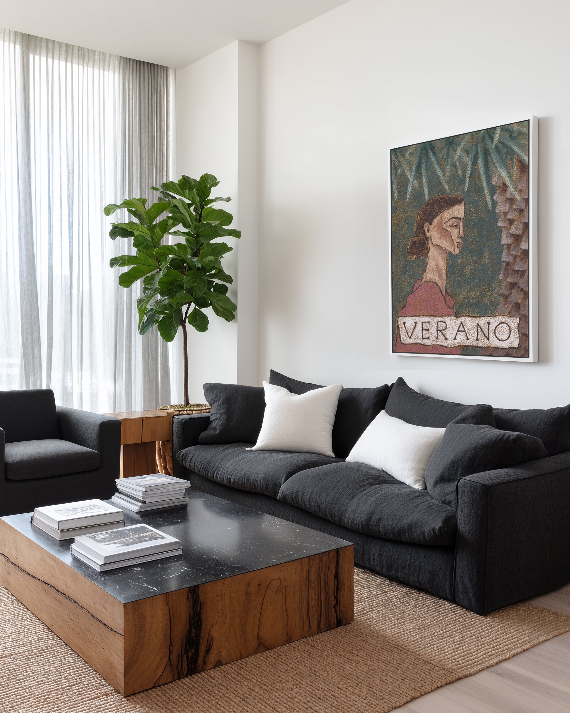 Verano by Julie Celina | Framed Canvas Art Print from Olive et Oriel where you can shop wallpaper and artworks online