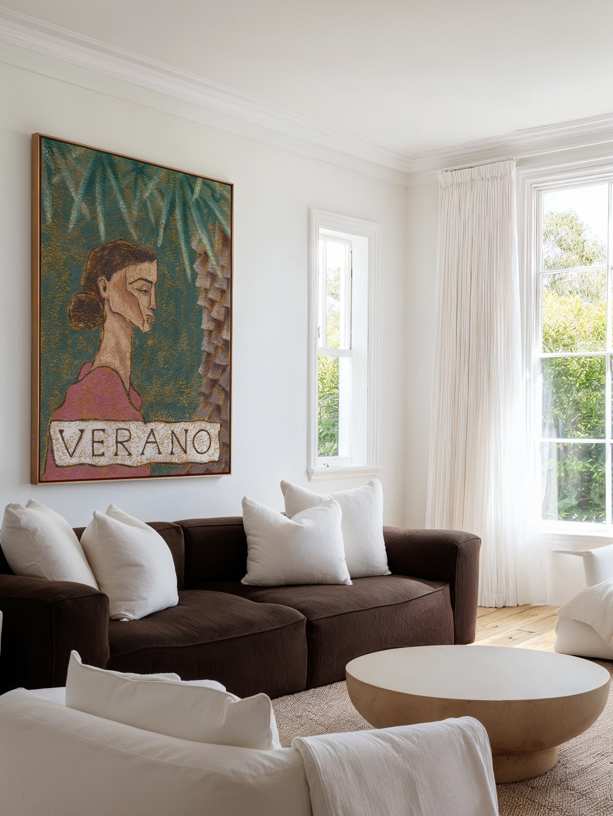 Verano by Julie Celina | Framed Canvas Art Print from Olive et Oriel where you can shop wallpaper and artworks online