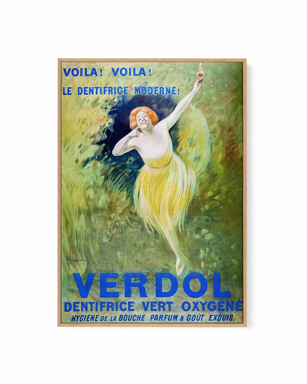 Verdol Vintage Poster | Framed Canvas Art Print from Olive et Oriel where you can shop wallpaper and artworks online