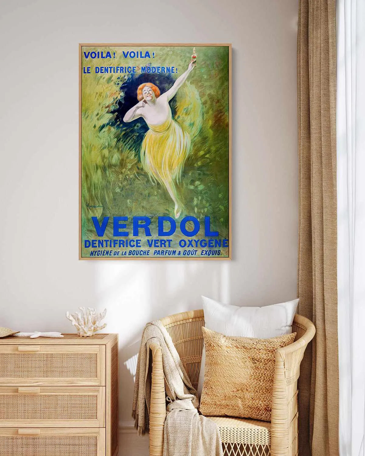 Verdol Vintage Poster | Framed Canvas Art Print from Olive et Oriel where you can shop wallpaper and artworks online