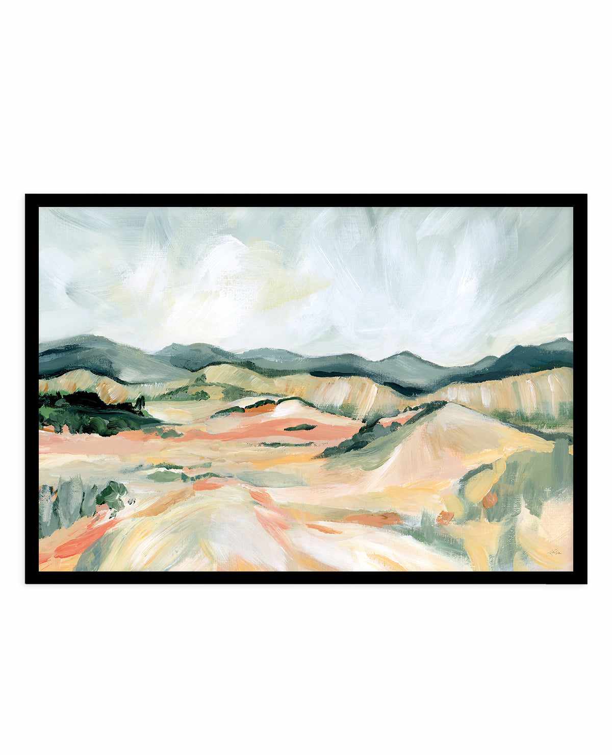 Vermillion Landscape III | Art Print