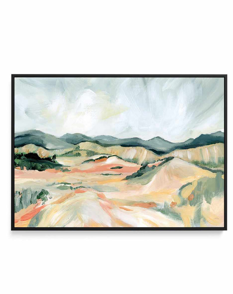 Vermillion Landscape III | Framed Canvas Art Print
