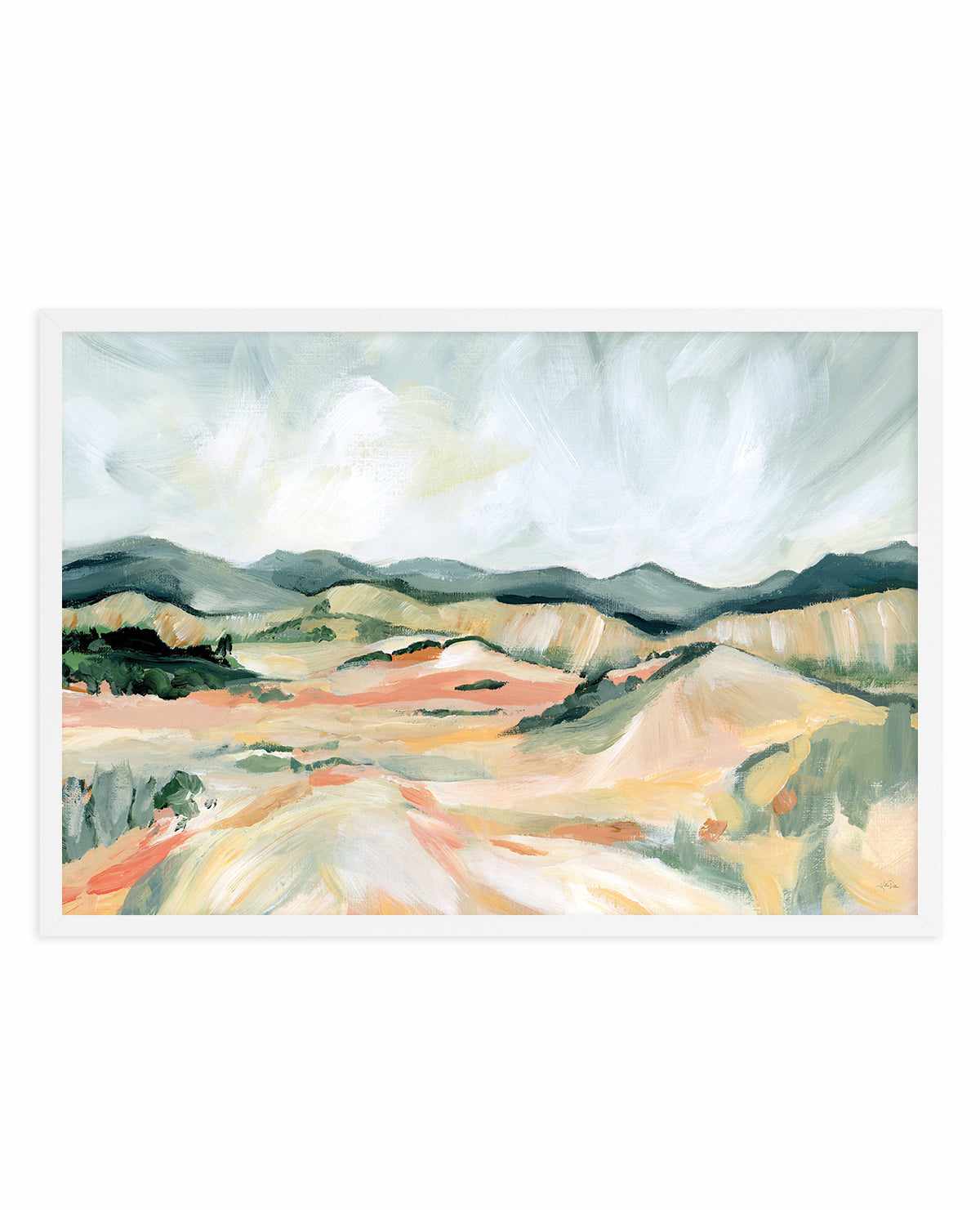 Vermillion Landscape III | Art Print