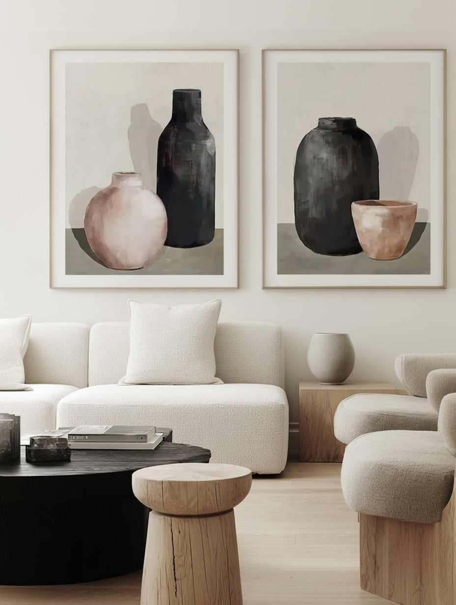 Vessels I & II Art Print Set of 2 | Matching Wall Art from Olive et Oriel where you can shop wallpaper and artworks online