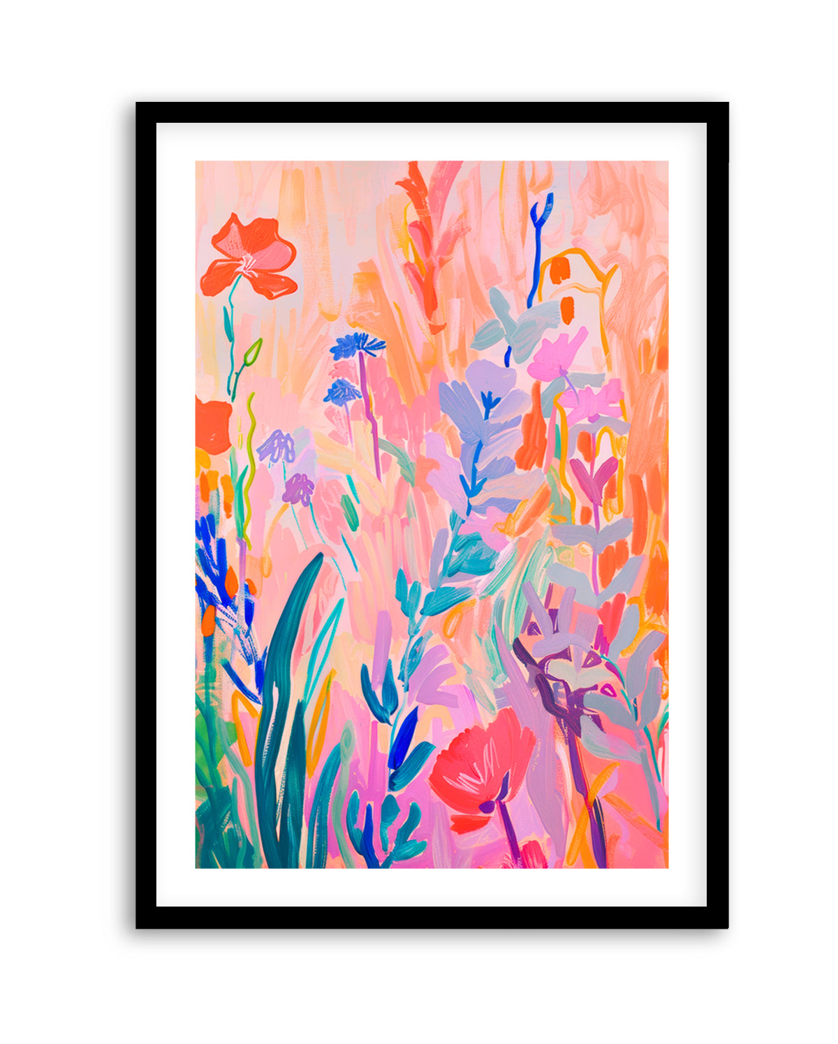 Vibrant Abstract Garden by Mathieu Jeuf | Art Print