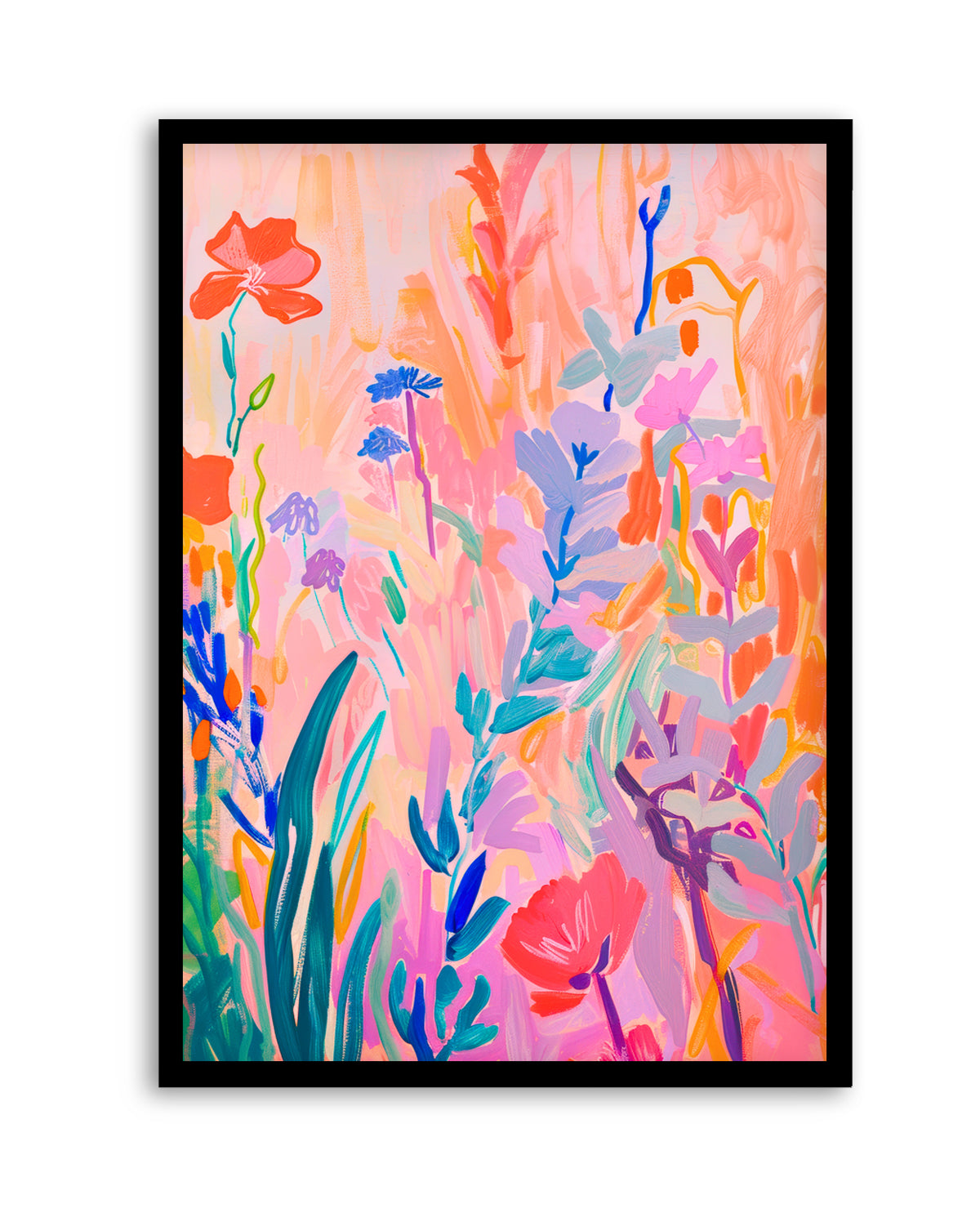Vibrant Abstract Garden by Mathieu Jeuf | Art Print