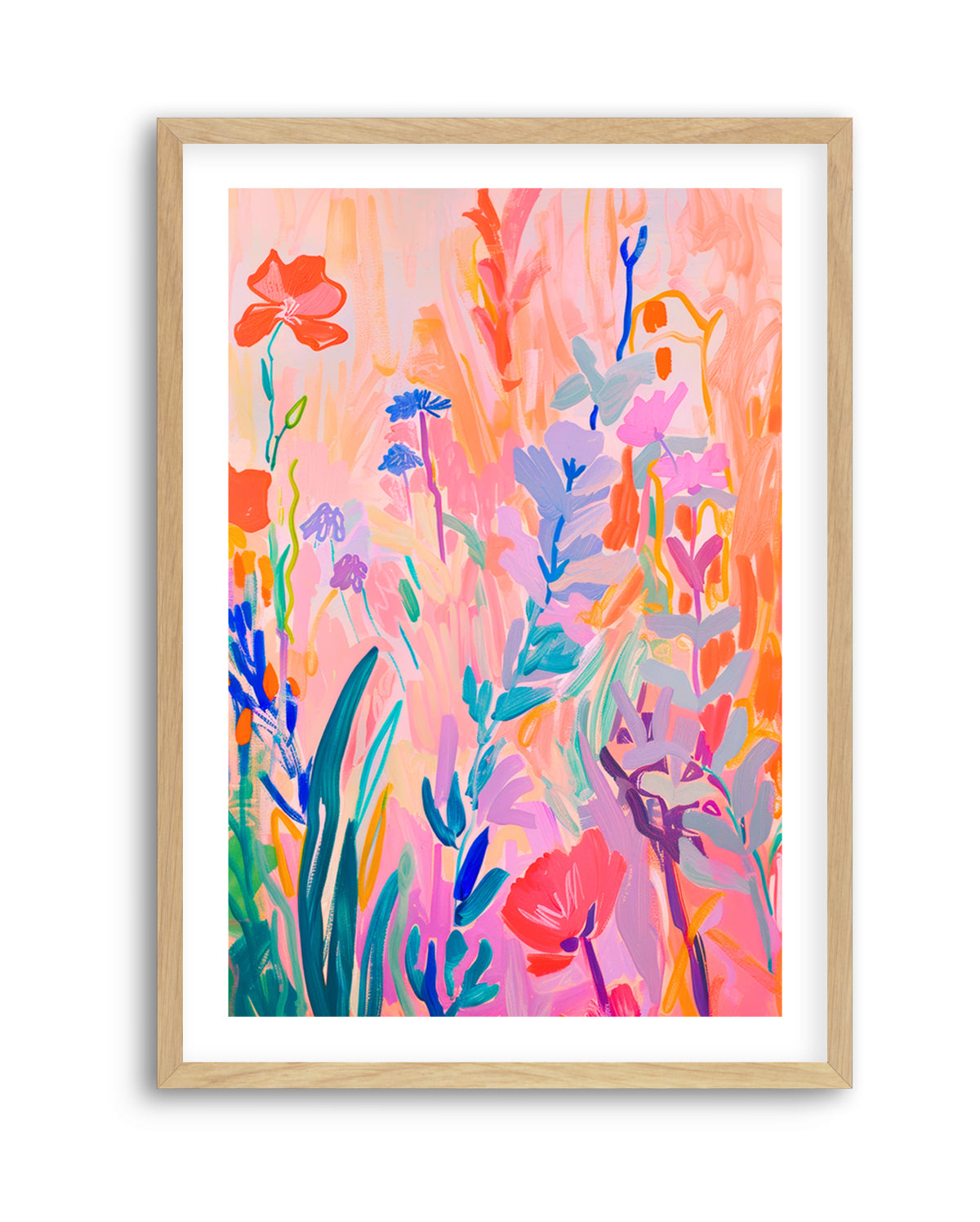 Vibrant Abstract Garden by Mathieu Jeuf | Art Print
