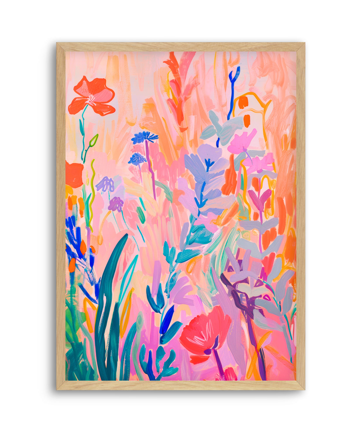 Vibrant Abstract Garden by Mathieu Jeuf | Art Print