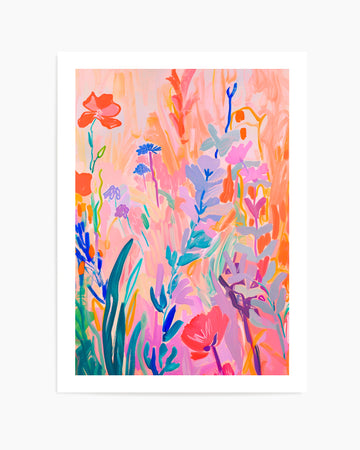 Vibrant Abstract Garden by Mathieu Jeuf | Art Print