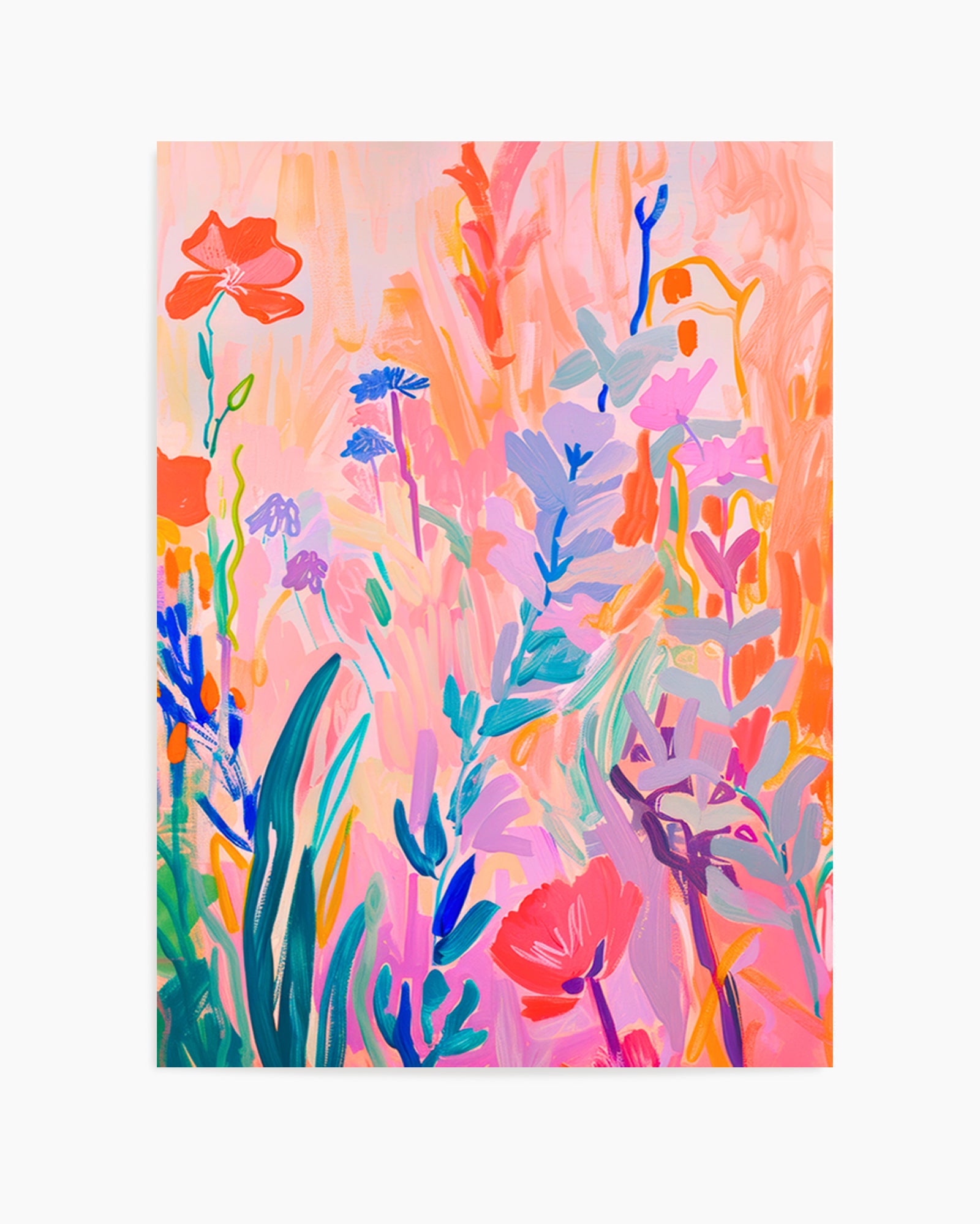 Vibrant Abstract Garden by Mathieu Jeuf | Art Print