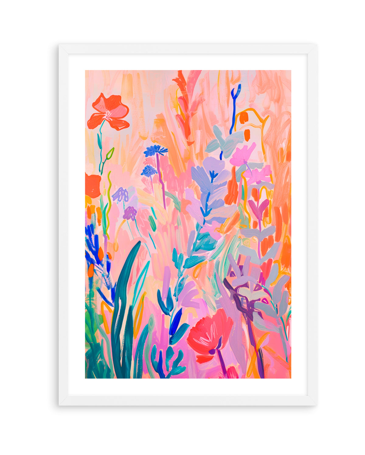Vibrant Abstract Garden by Mathieu Jeuf | Art Print