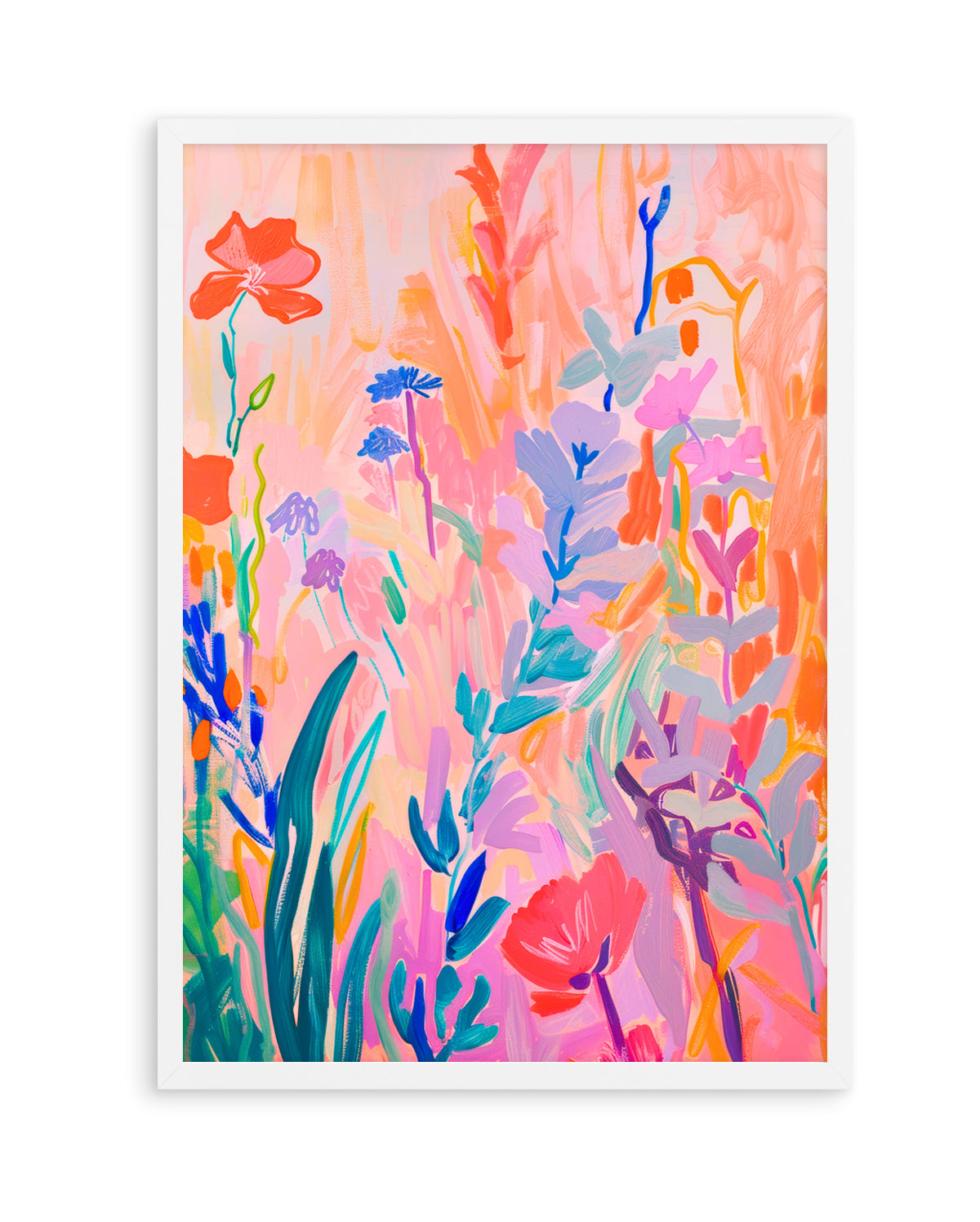 Vibrant Abstract Garden by Mathieu Jeuf | Art Print