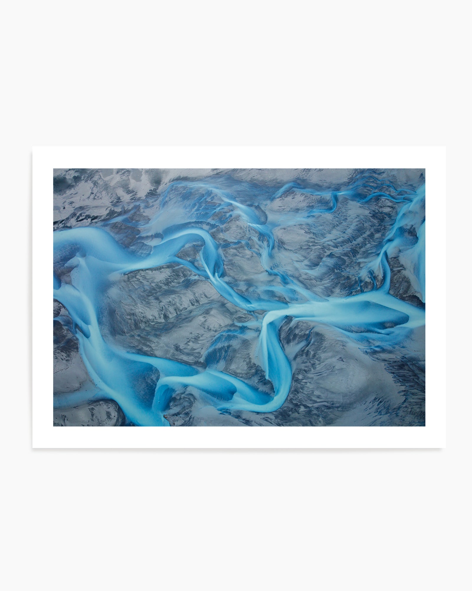 Vibrant Blue River Patterns by Benton Murphy | Art Print
