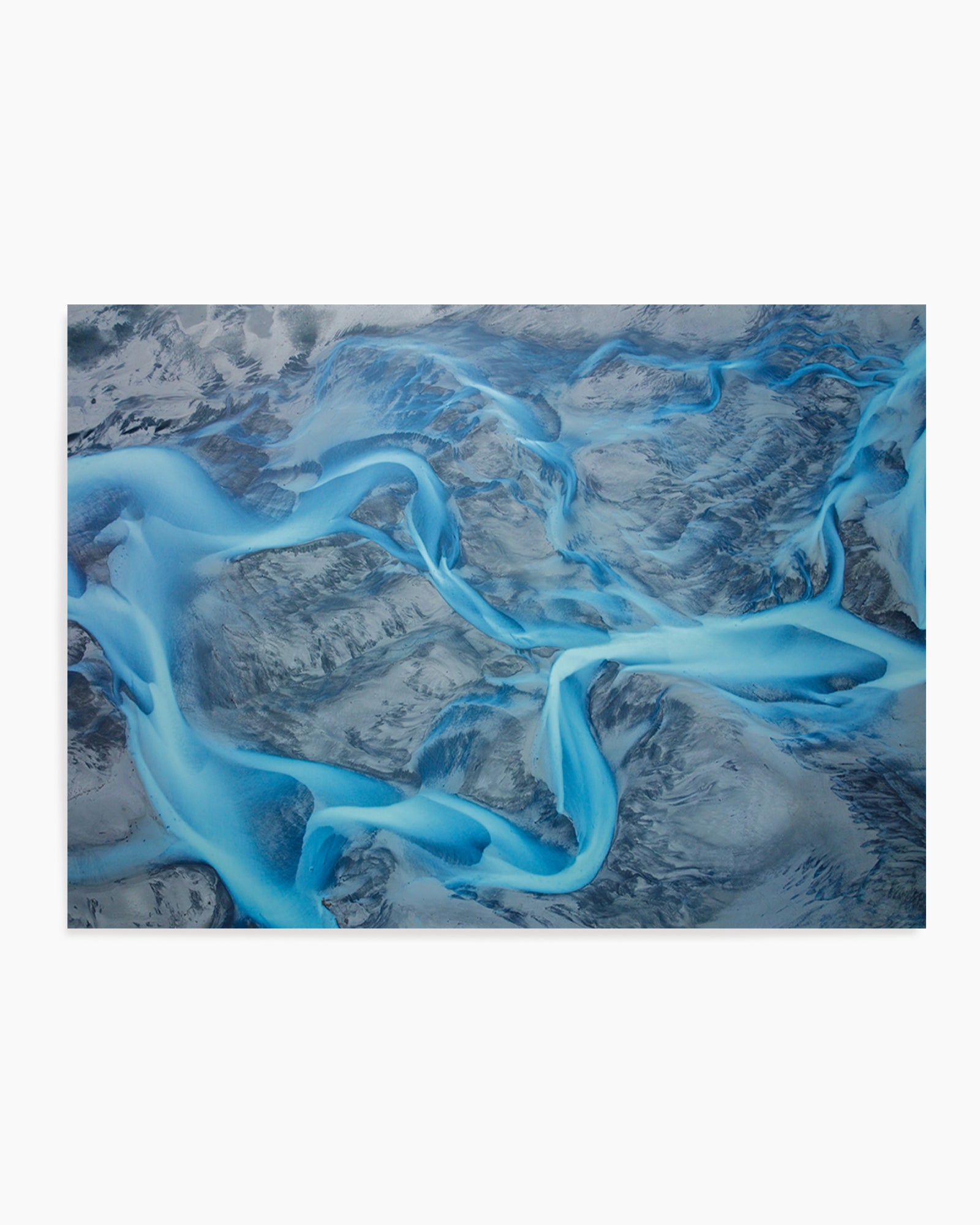 Vibrant Blue River Patterns by Benton Murphy | Art Print