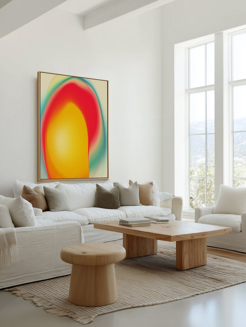 Vibrant Color Flow by Jazzberry Blue | Framed Canvas Art Print