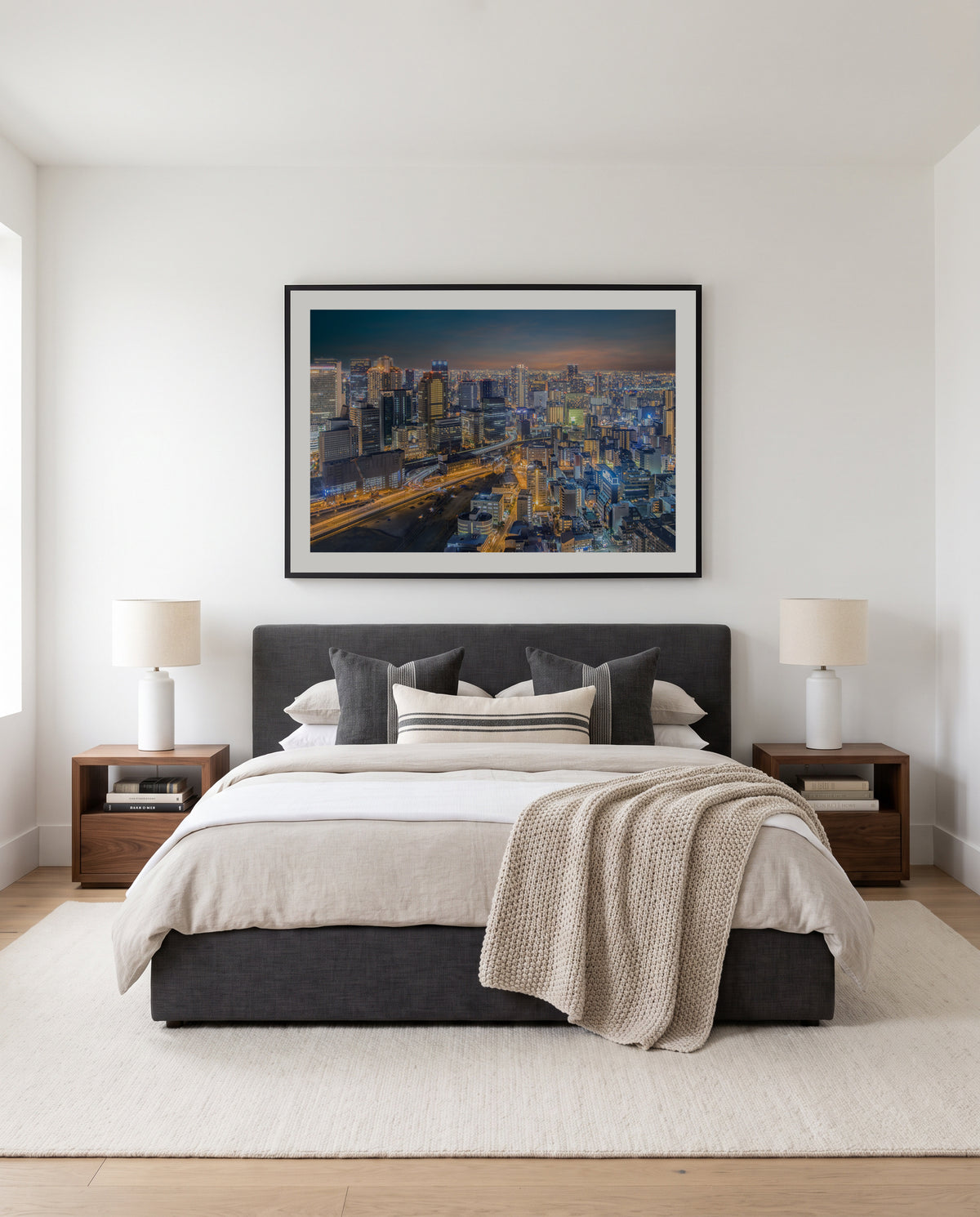 Vibrant Evening Cityscape by royhoo | Art Print