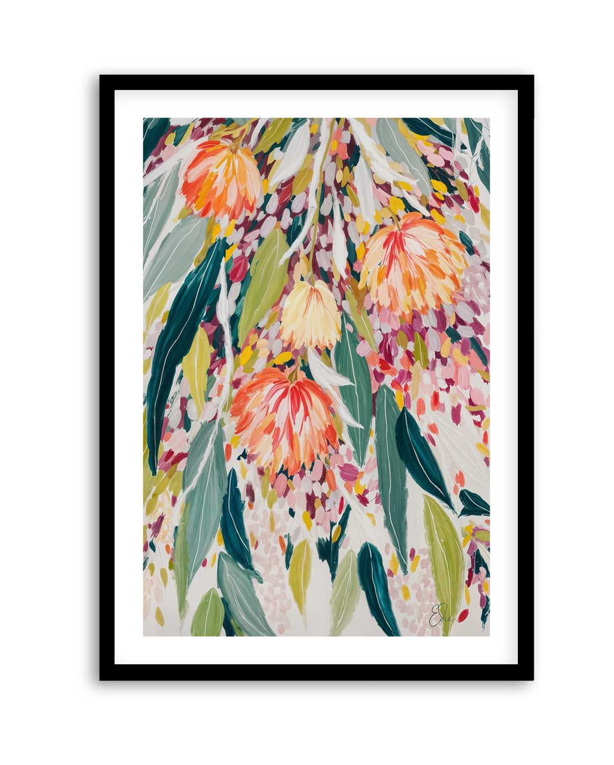Vibrant Floral Cascade by Edie | Art Print