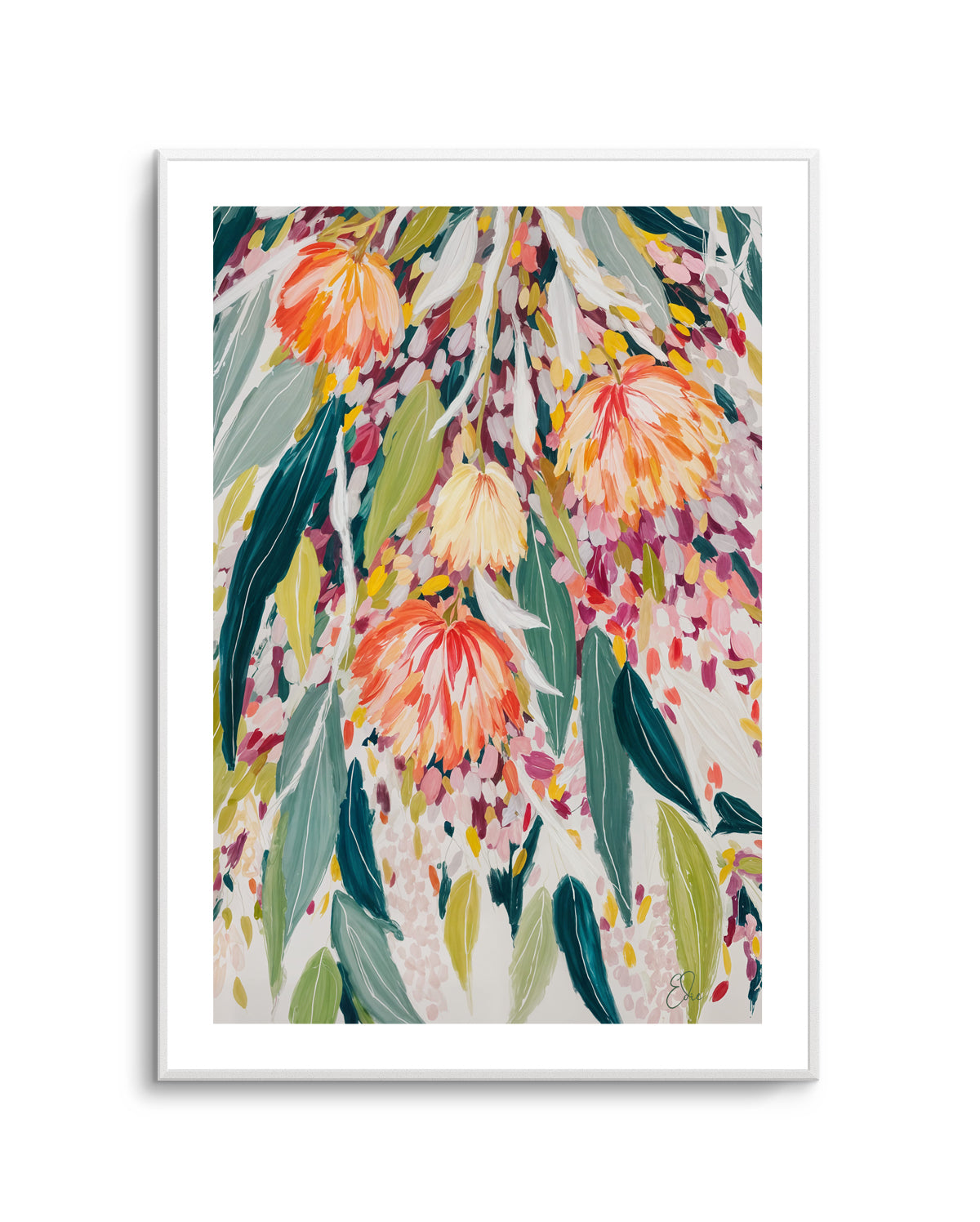 Vibrant Floral Cascade by Edie | Art Print